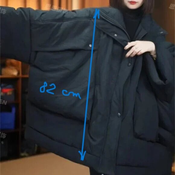 Black Winter Jacket, Unique and Chic, OS - Picture 4 of 4